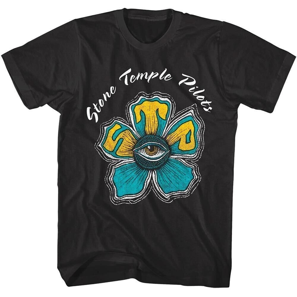 Stone Temple Pilots Eye Flower T Shirt Thank You Alt Rock Band Concert